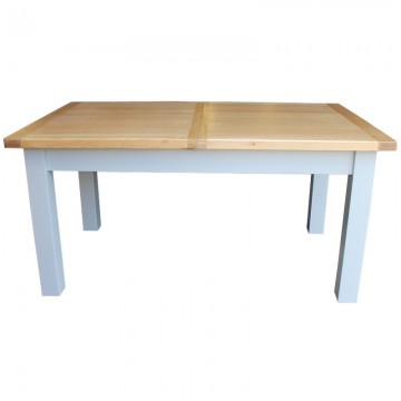 Individual Oak Top Painted Extending Table 